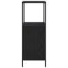 vidaXL Bathroom Cabinet with Shelves Black Oak 36x35x95 cm