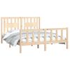 vidaXL Bed Frame without Mattress Solid Wood Pine 150x200 cm King Size King Size