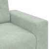 vidaXL Loveseat Sofa Light Grey 120 cm Velvet