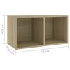 vidaXL TV Cabinets 4 pcs Sonoma Oak 72x35x36.5 cm Engineered Wood