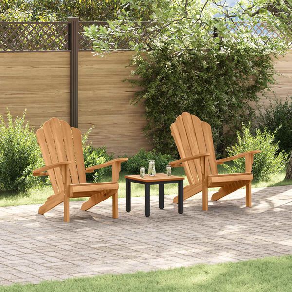 vidaXL Garden Adirondack Chairs 2 pcs Brown 77 x 78 x 95 cm