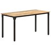 vidaXL Dining Table | Natural wood colour | Rough mango wood | Medium | Durable