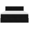 vidaXL Ottoman Bed with Mattress Black Double Velvet