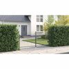 vidaXL Double Door Fence Gate with Spear Top 299.5x149.5 cm