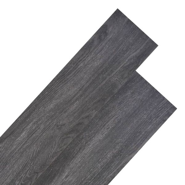vidaXL Non Self-adhesive PVC Flooring Planks 5.26 m² 2 mm Black and White
