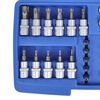 Torx Bit and Star Socket Set 34 pcs with Storage Case