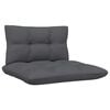 vidaXL 3 Piece Garden Lounge Set with Cushions Black Solid Pinewood