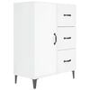 vidaXL Sideboard | High gloss white | Engineered wood | Medium | Sideboard
