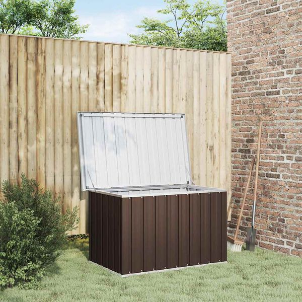 vidaXL Garden Storage Box Brown 109x67x65 cm