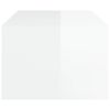 vidaXL Coffee Table High Gloss White 100x50.5x35 cm Engineered Wood