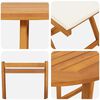 vidaXL Bistro Set with Cushion 3 pcs Oil Natural Solid Acacia Wood