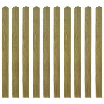vidaXL Impregnated Fence Slats 10 pcs Wood 120 cm