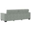 vidaXL 3-Seater Sofa Light Grey 220x78x84 cm Velvet