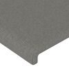 vidaXL LED Headboard Dark Grey 100 cm Fabric