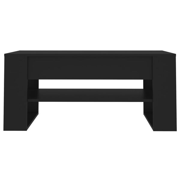 vidaXL Coffee Table Black 102x55x45 cm Engineered Wood