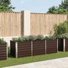 vidaXL Garden Raised Bed Brown 240x80x77 cm Galvanised Steel