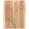 vidaXL Table Top Solid Acacia Wood 80x(50-60)x3,8 cm