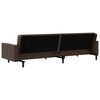 vidaXL 2-Seater Sofa Bed Brown Faux Leather