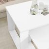 vidaXL Coffee Table Set 2 pcs White Engineered Wood