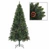 vidaXL Artificial Pre-lit Christmas Tree with Ball Set Green 180 cm