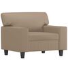 vidaXL Sofa Chair Cappuccino 60 cm Faux Leather