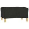vidaXL Footstool Black 70x55x41 cm Fabric