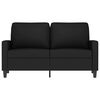vidaXL 2-Seater Sofa Black 120 cm Velvet