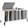 vidaXL Record Cabinet White 100x38x48 cm Engineered Wood