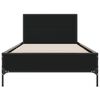 vidaXL Bed Frame without Mattress Black 90x190 cm Single