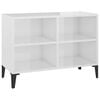 vidaXL TV Cabinet | High gloss white | Engineered wood | Medium | TV Cabinet