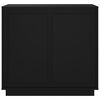 vidaXL Sideboard Black 80x34x75 cm Engineered Wood