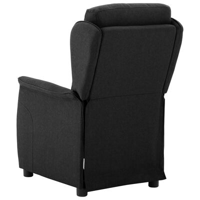 vidaXL Recliner Chair Black Fabric