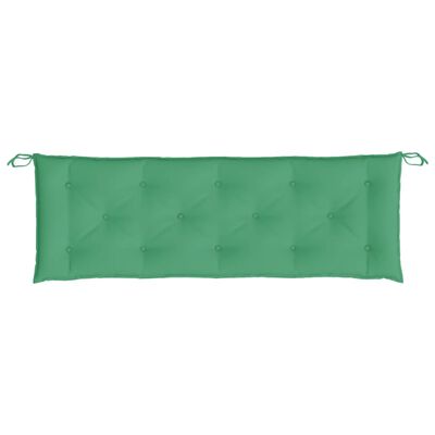 vidaXL Garden Bench Cushions 2pcs Green 150x50x7cm Oxford Fabric