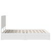 vidaXL Storage Bed with Headboard White 150 x 200 cm Engineered Wood