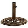 vidaXL Umbrella Base Bronze 44x44x31 cm Cast Iron