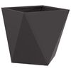 vidaXL Planter 2 pcs Black 50 x 50 x 50 cm Steel