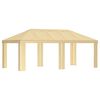 vidaXL Gazebo Cover 6 x 3 m Cream Polyester 190 gsm