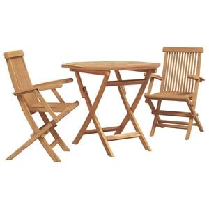 vidaXL Garden Dining Set 3 pcs Brown Solid Acacia Wood