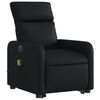 vidaXL Electric Stand up Massage Recliner Chair Black Faux Leather