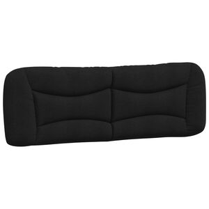 vidaXL Headboard Cushion "Hvar" Black 152 cm Queen Fabric
