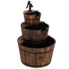 vidaXL Water Fountain with Pump 60x60x94 cm Solid Wood Fir
