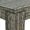 vidaXL Garden Bar Table Grey 100x60.5x110.5 cm Poly Rattan