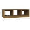 vidaXL Coffee Table Honey Brown 110x50x34 cm Solid Pinewood
