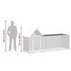 vidaXL Chicken Coop 3x1x1.5 m Galvanised Steel