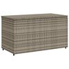 vidaXL Garden Storage Cabinet Grey 110x55x60.5 cm Poly Rattan