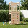 vidaXL Outdoor Play Tower Natural 85 x 53 x 207 cm Solid Pine Wood