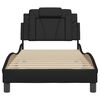 vidaXL Bed Frame "Viana" without Mattress Black 90x190 cm Faux Leather