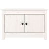 vidaXL Shoe Cabinet White 70x38x45.5 cm Solid Wood Pine