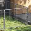 vidaXL Dog Kennel Silver 6 m&sup2; Steel
