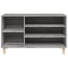 vidaXL Shoe Cabinet Grey Sonoma 102x36x60 cm Engineered Wood